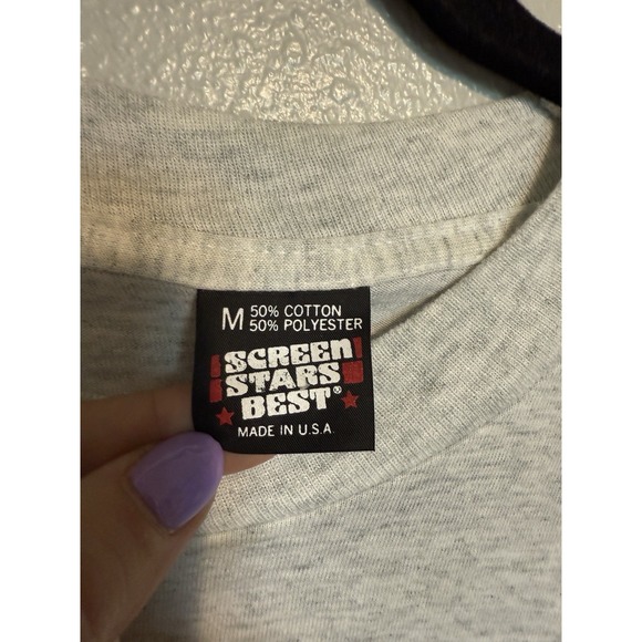 Vintage Single Stitch T Shirt Graphic Medium 90s USA Made Cows With Sunglassess - Picture 2 of 8